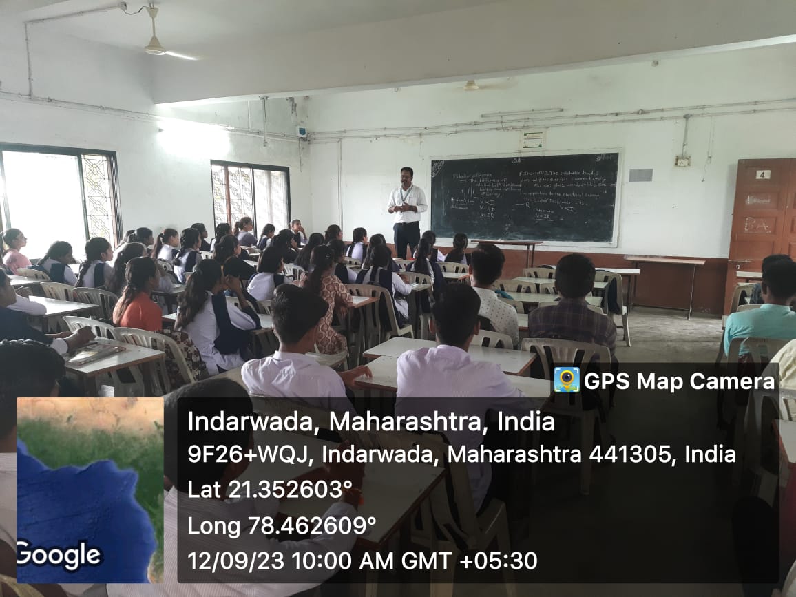 <p>A guest lecture was organised&nbsp; for 11 &amp; 12th Science on 12 Sept.2023. The speaker for this guest lecture was Mr. Vijay Rahangdale, Asst. Prof. Dept.of Economics, A.D college, Bharsingi who delivered lecture on various skill of personality development of students.</p>
