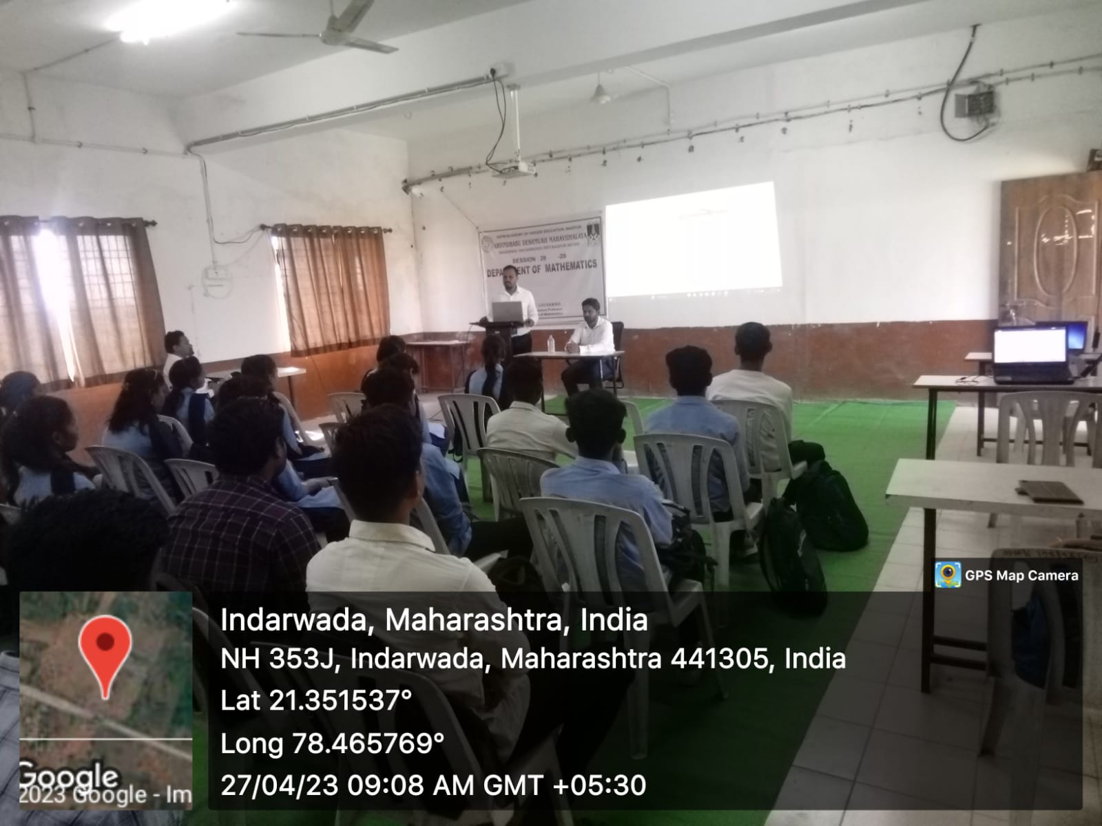 <p>Department of Mathematics orgnaized workshop on &#39;Writing Mathematical Equations and Plot a Graph&#39; on 26th April 2023. The guest for the said workshop is Mr. Pravin P Sayare, Assistant Professor, Department of Mathematics, Institute of Sceince, Nagpur. The timing of the program is 8.30-10.00 am fully for the students of our college semester II &amp; semester&nbsp;IV students to develop&nbsp;the skill amongst them and motivate to improve in the subject.&nbsp;</p>
