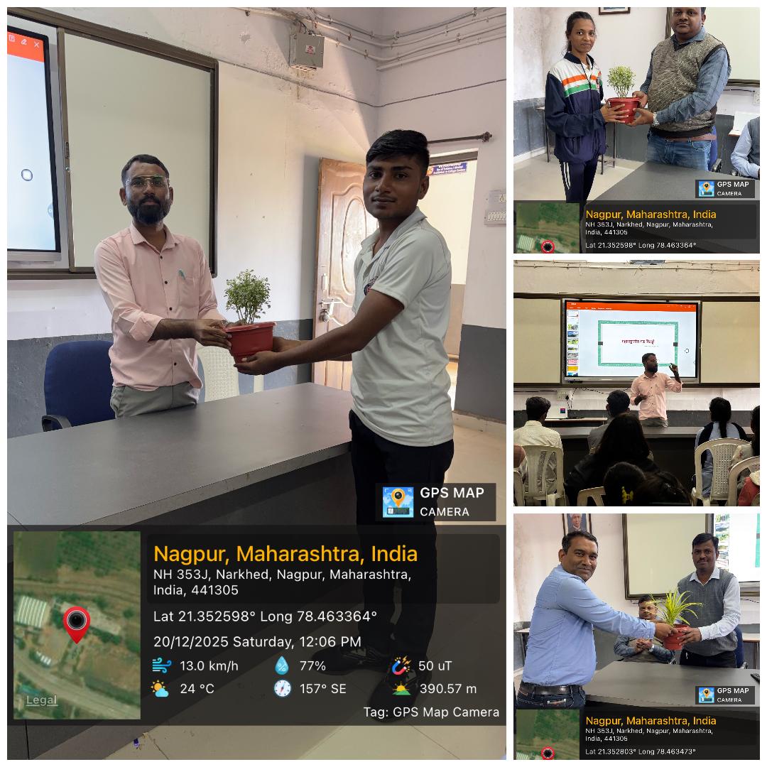 <p>Dr Manojkumar Varma, Physcial Director, ADM, Bharsingi&nbsp;</p>

<p>Prof Jitesh Rathod, Assistant Professor, Department of History&nbsp;</p>

<p>Shri Vivek Zingre PSI Crime Branch Nagpur City</p>
